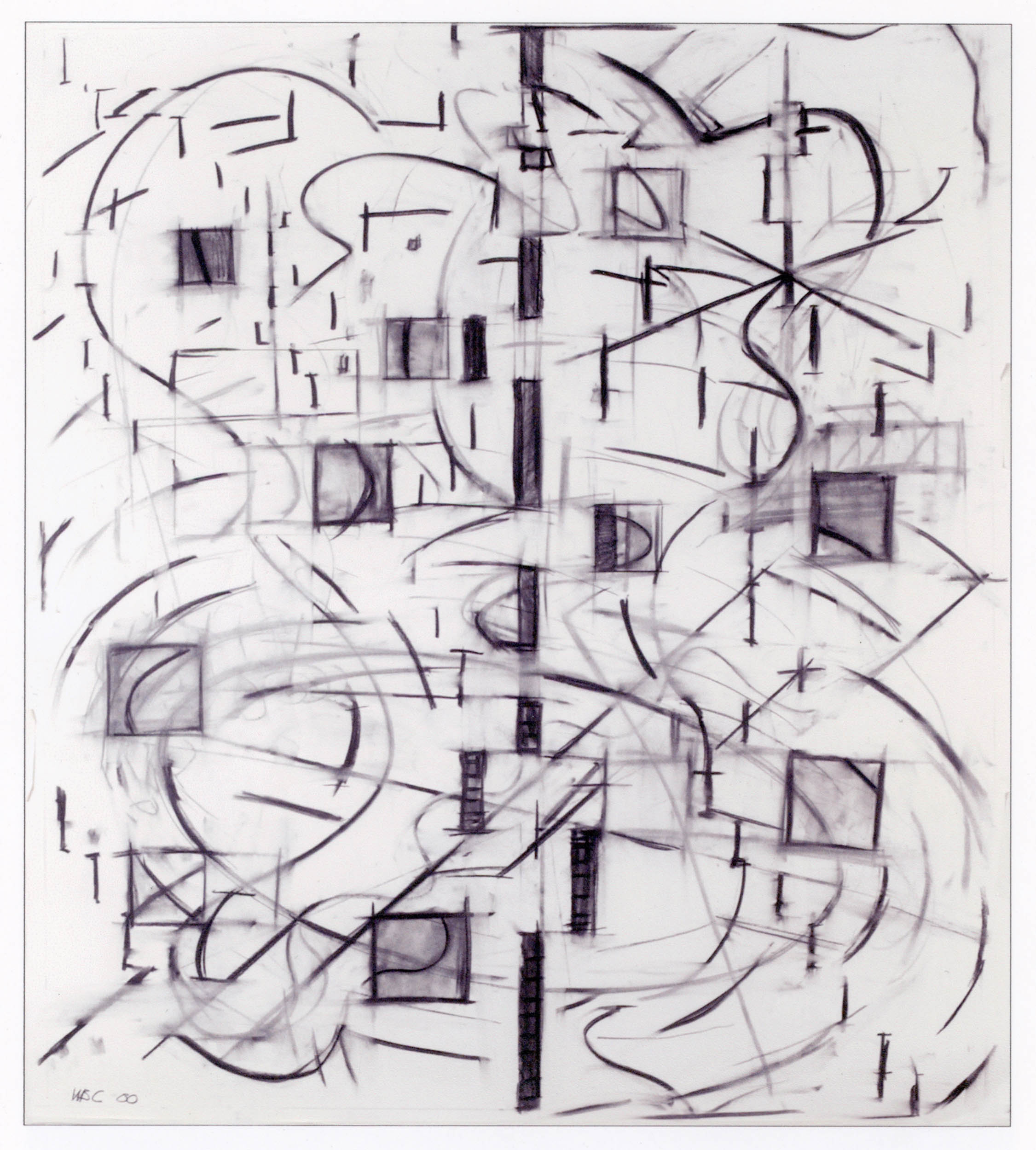 Great Diamond Series – Charcoal on paper, 2000