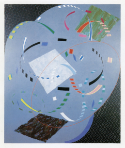 Conversation in a Rain Forest, 1983. Acrylic on canvas, 7ft 2in x 6ft (218 x182 cm) - WILLIAM CONLON