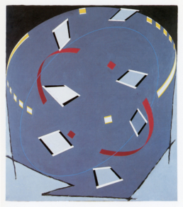 Time Glider 3, 1984. Acrylic on canvas, 4ft 2in x 3ft 8in (127 x111 cm) - WILLIAM CONLON