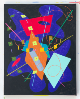 Untitled, 2013. Acrylic on Canvas mounted on Board. 24in x 30in (61 x 76 cm) - WILLIAM CONLON