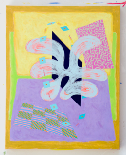 Bonnard's Bath, 2019. Acrylic on Canvas mounted on Board. 24in x 30in (61 x 76 cm) - WILLIAM CONLON