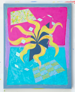 Seaweed, 2020. Acrylic on Canvas mounted on Board. 24in x 30in (61 x 76 cm) - WILLIAM CONLON