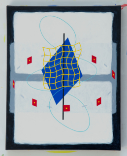 Mondrian's Dilemma, 2023. Acrylic on Canvas. 24in x 30in (61 x 76 cm) - WILLIAM CONLON