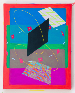 Boomerang, 2024. Acrylic on Canvas. 24in x 30in (61 x 76 cm) - WILLIAM CONLON