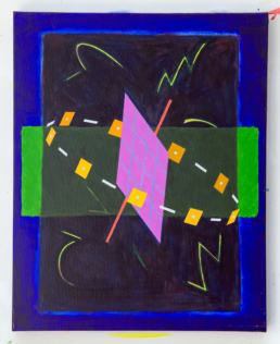 Dark Matter, 2024. Acrylic on Canvas. 24in x 30in (61 x 76 cm) - WILLIAM CONLON