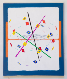 Ricochet No. 12, 2025. Acrylic on Canvas. 40in x 48in (102 x 122 cm) - WILLIAM CONLON