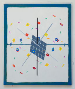 Ricochet No. 1, 2025. Acrylic on Canvas. 40in x 48in (102 x 122 cm) - WILLIAM CONLON