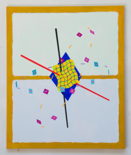 Ricochet No. 3, 2025. Acrylic on Canvas. 40in x 48in (102 x 122 cm) - WILLIAM CONLON