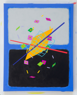 Ricochet No. 6, 2025. Acrylic on Canvas. 24in x 30in (61 x 76 cm) - WILLIAM CONLON