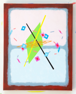 Ricochet No. 7, 2025. Acrylic on Canvas. 24in x 30in (61 x 76 cm) - WILLIAM CONLON