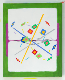 Ricochet No. 13, 2025. Acrylic on Canvas. 40in x 48in (102 x 122 cm) - WILLIAM CONLON