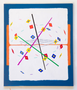 Ricochet No. 12, 2025. Acrylic on Canvas. 40in x 48in (102 x 122 cm) - WILLIAM CONLON