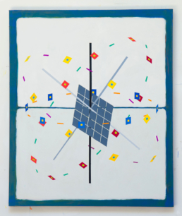 Ricochet No. 1, 2025. Acrylic on Canvas. 40in x 48in (102 x 122 cm) - WILLIAM CONLON