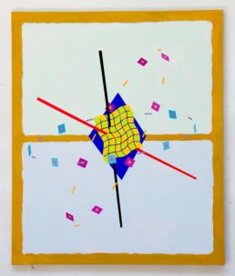 Ricochet No. 3, 2025. Acrylic on Canvas. 40in x 48in (102 x 122 cm) - WILLIAM CONLON