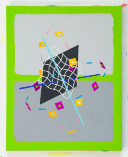 Ricochet No. 4, 2025. Acrylic on Canvas. 40in x 48in (102 x 122 cm) - WILLIAM CONLON