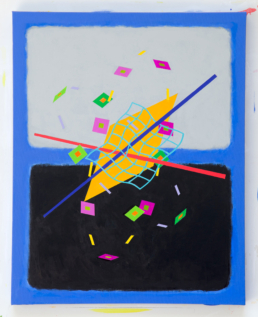Ricochet No. 6, 2025. Acrylic on Canvas. 40in x 48in (102 x 122 cm) - WILLIAM CONLON