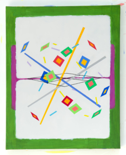Ricochet No. 13, 2025. Acrylic on Canvas. 40in x 48in (102 x 122 cm) - WILLIAM CONLON