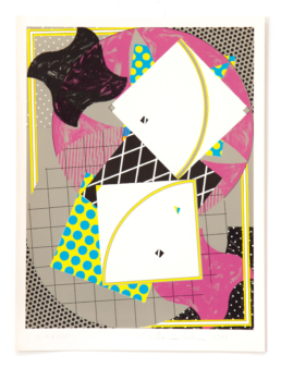 Untitled, 1981. Single color rotary press: five colors in nine passes, Acrylic on Arches. 26.5in x 19.75in (63.3 x 50.1 cm) - WILLIAM CONLON