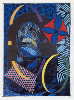 Deep Ellum Blues #2, 1988. lithograph and screen print on Arches 88. 38in x 27.5in (96.5 x 69.8 cm), Peregrine Press, Dallas Texas - WILLIAM CONLON